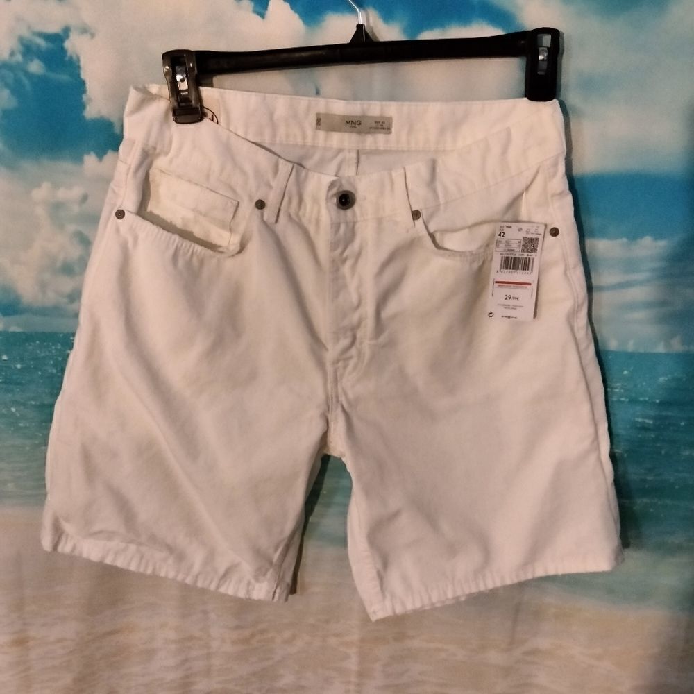 NWT: MNG man Kurabo denim woman's shorts.